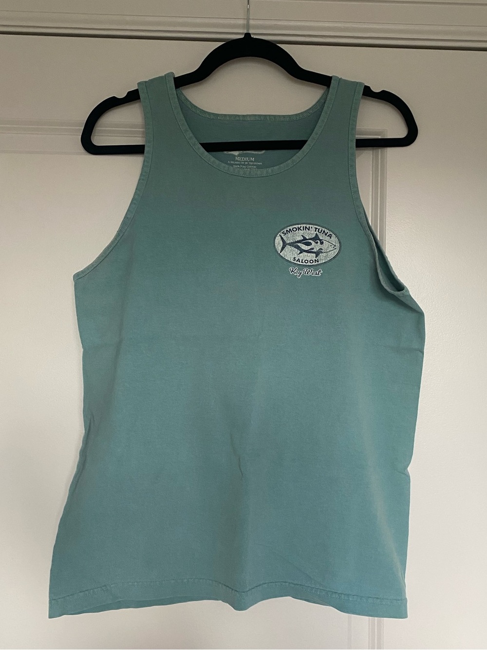 Adult Smokin’ Tuna Key West FL Tank Top | Teal | Medium